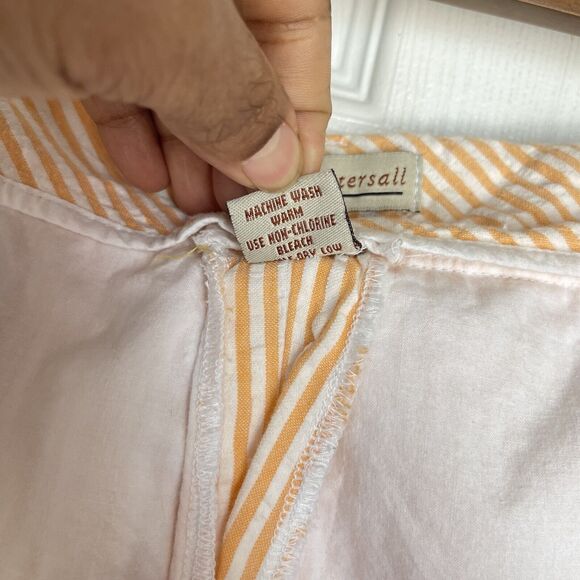 Men’s Shorts Size 38 Cotton Orange Pleated James Tattersall - Picture 11 of 16